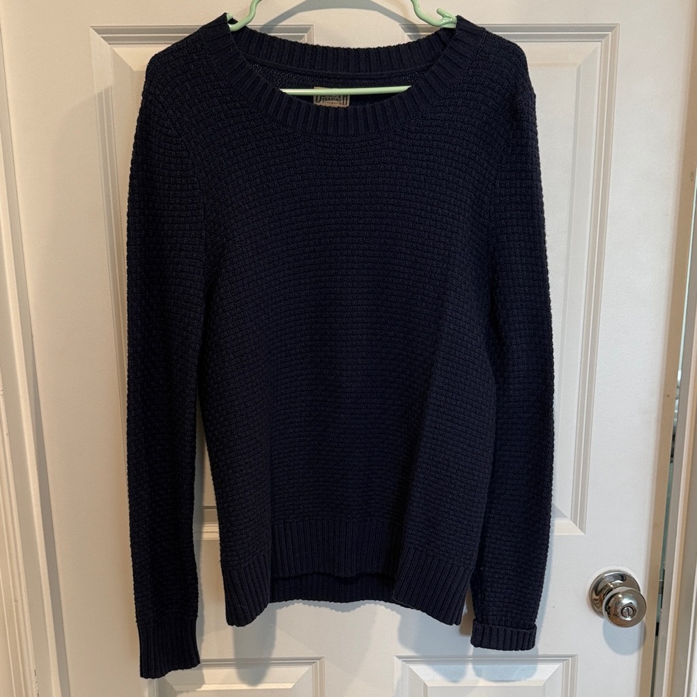 Duluth Trading Co Deep Blue Crew Neck Sweater